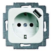 Busch-Jaeger Schuko/USB-Steckdose alpinweiß 20 EUCBUSB-214