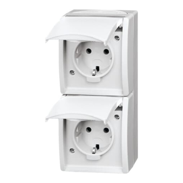 Busch-Jaeger SCHUKO-Zweifachsteckdose 20-02 EW-54