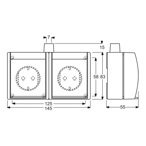 Busch-Jaeger SCHUKO-Zweifachsteckdose 20-02 EW-54