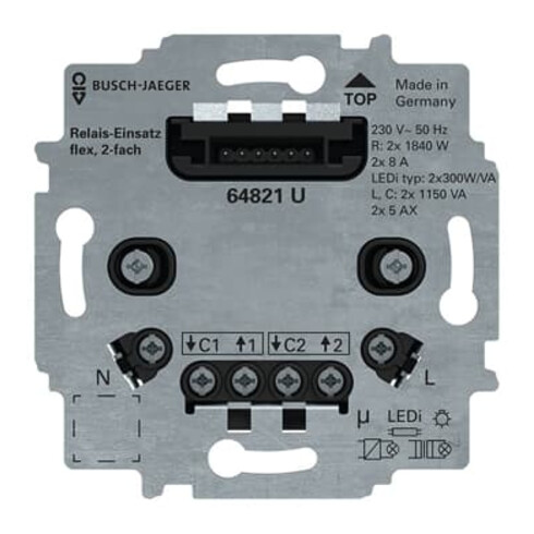 Busch-Jaeger Serienrelais-Einsatz flex 64821 U