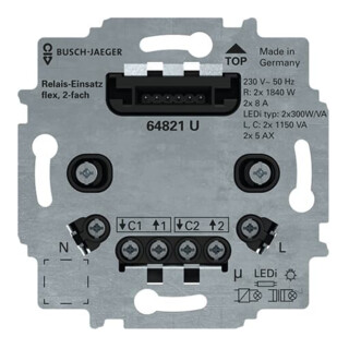 Busch-Jaeger Serienrelais-Einsatz flex 64821 U