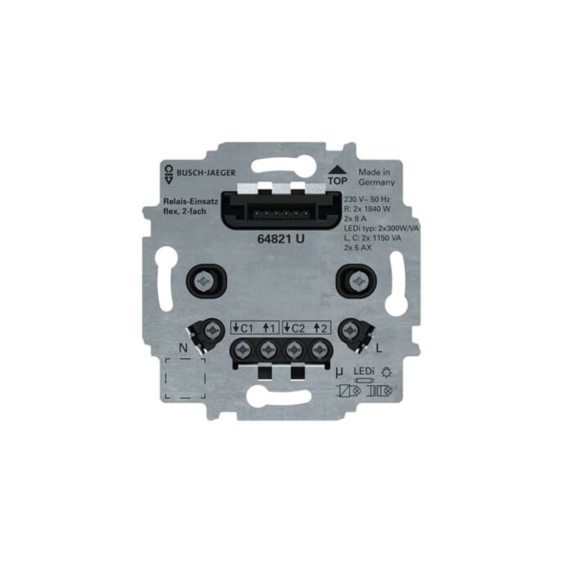 Busch-Jaeger Serienrelais-Einsatz flex 64821 U