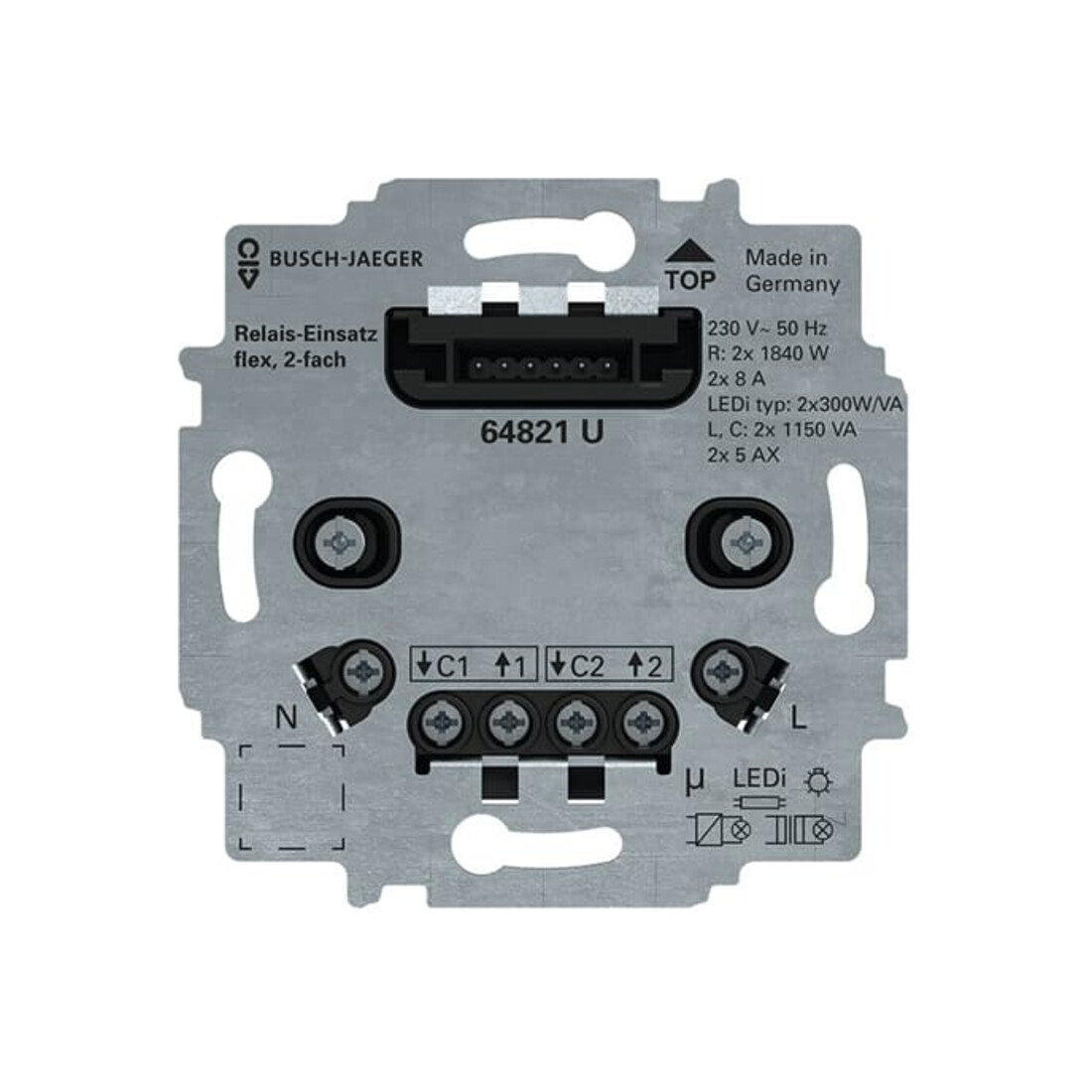 Busch-Jaeger Serienrelais-Einsatz flex 64821 U