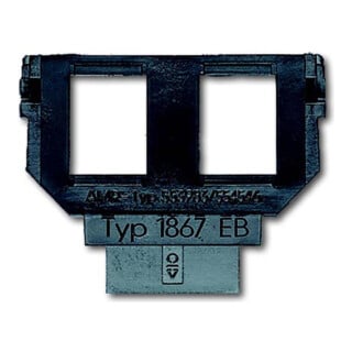 Busch-Jaeger Socle pour 1758... pour Mod.-Jack 2x6u.8p 1867 EB