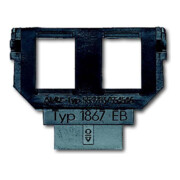 Busch-Jaeger Socle pour 1758... pour Mod.-Jack 2x6u.8p 1867 EB-1