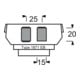 Busch-Jaeger Socle pour 1758... pour Mod.-Jack 2x6u.8p 1871 EB