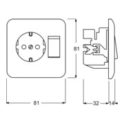 Busch-Jaeger Steckdose ws 4310/6 EUJ-212-4