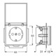 Busch-Jaeger Steckdosen-Einsatz sva/ews 2P+E16A m.Klappdeck. 20 EUK-82-3