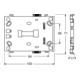 Busch-Jaeger Support de base 1 poste 6346/10-101