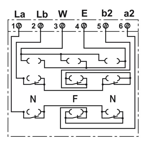 Busch-Jaeger TAE-Anschlussdose aws 3x6 NFN 0243/04