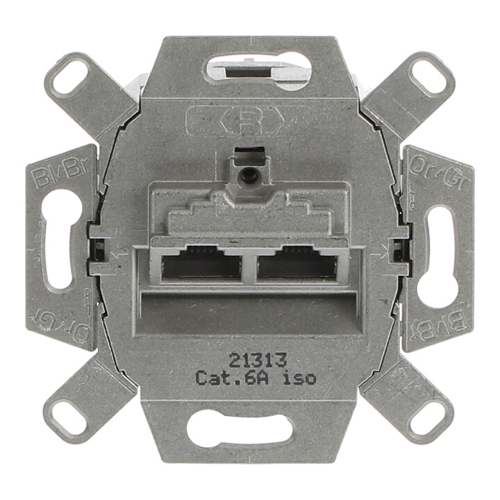 Busch-Jaeger UAE-Doseneinsatz Cat. 6, 2fach 0218/12-101