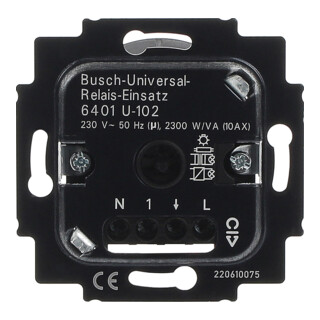 Busch-Jaeger Univ.Relais-Einsatz UP 230V 2300W/VA 6401 U-102