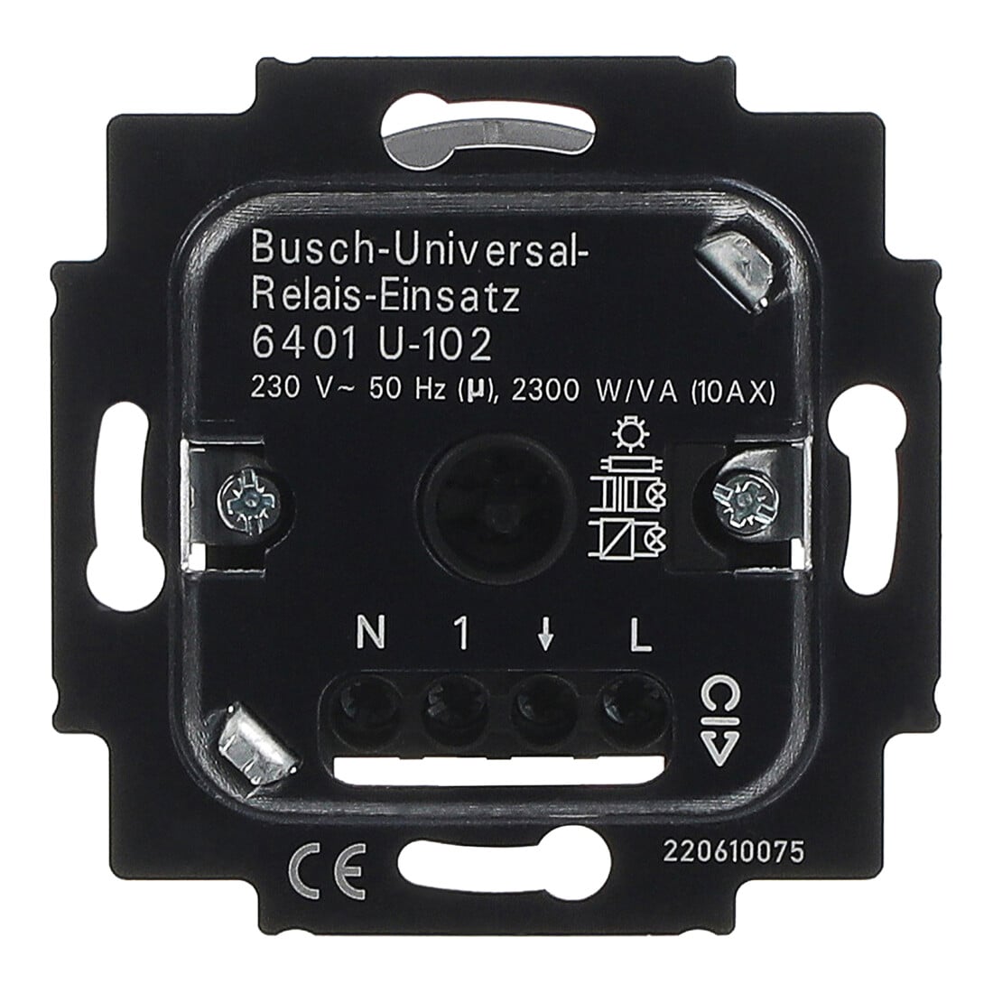 Busch-Jaeger Univ.Relais-Einsatz UP 230V 2300W/VA 6401 U-102