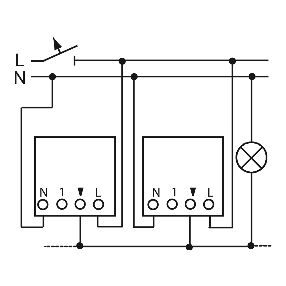 Busch-Jaeger Univ.Relais-Einsatz UP 230V 2300W/VA 6401 U-102