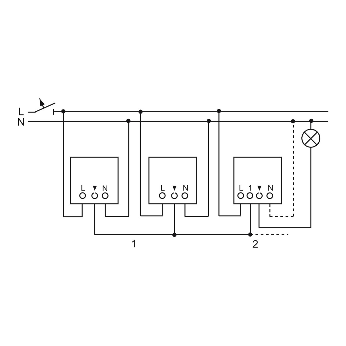 Busch-Jaeger Univ.Relais-Einsatz UP 230V 2300W/VA 6401 U-102