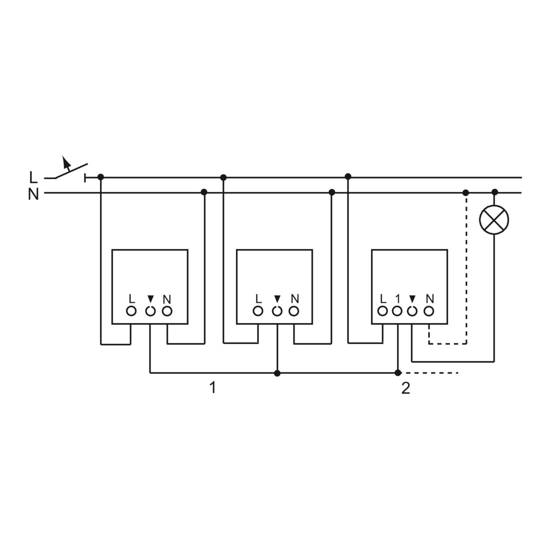 Busch-Jaeger Univ.Relais-Einsatz UP 230V 2300W/VA 6401 U-102