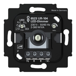 Busch-Jaeger Variateur LED 6523 UR-104 2+3 fils avec borne N