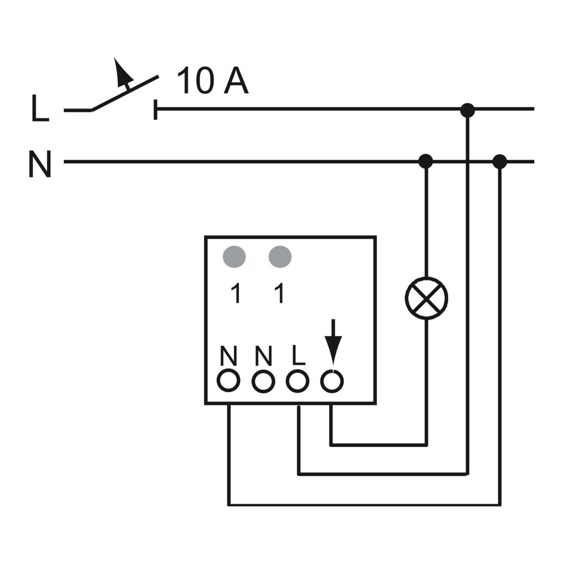 Busch-Jaeger Wächter Präsenz tech BasicLINE Korridor w 6818 U