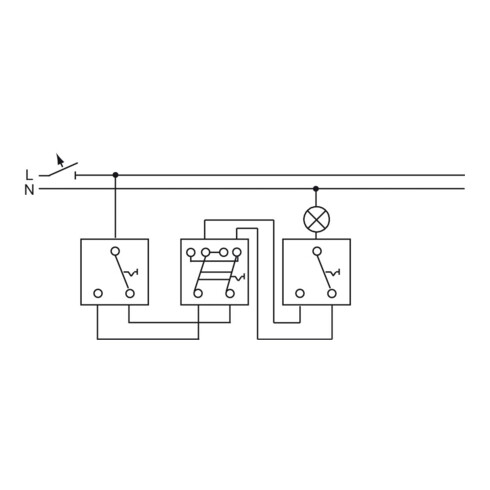 Busch-Jaeger Wechselschalter 2601/6 W-54