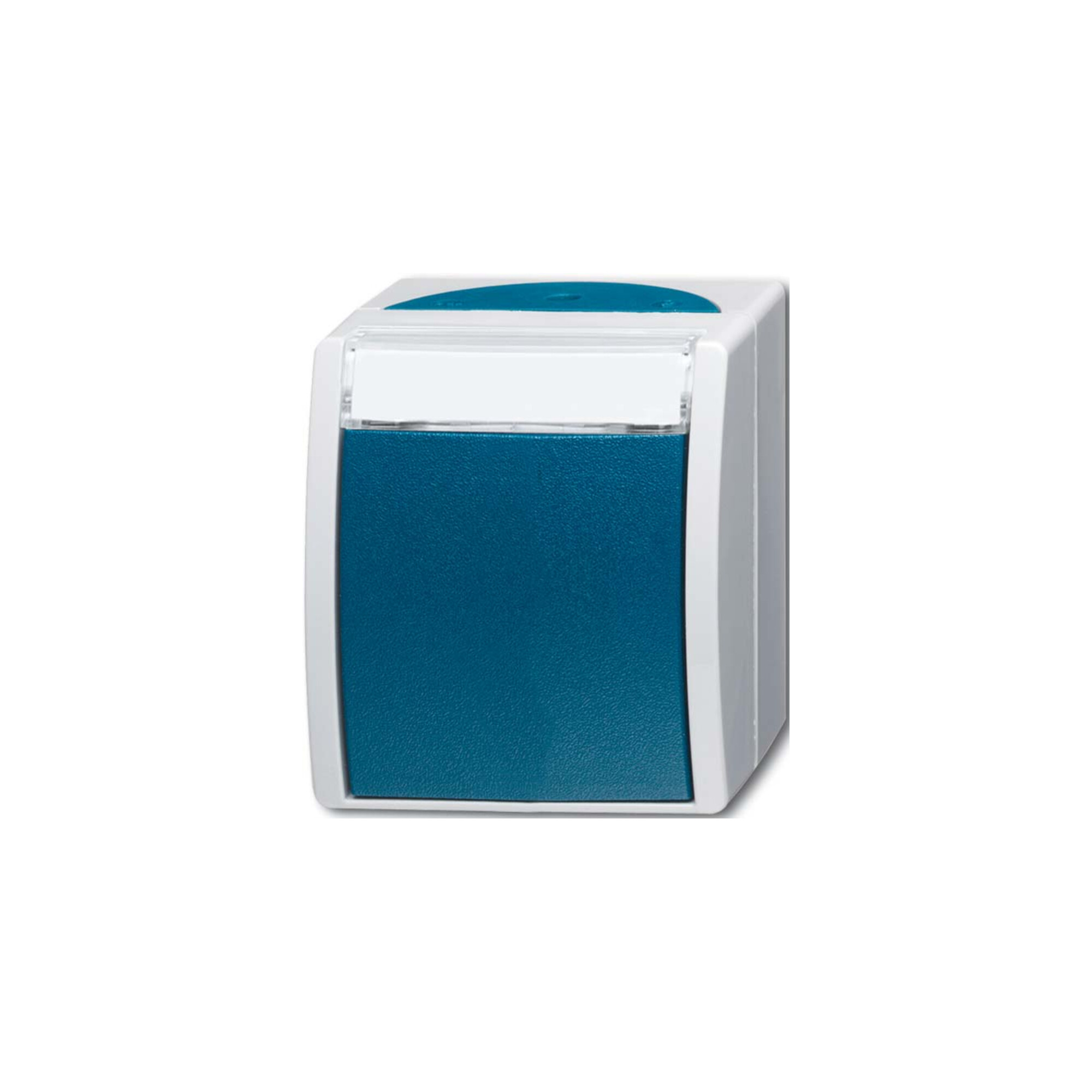 Busch-Jaeger Wechselschalter AP, m.Namensschild 2601/6 WN-53