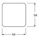 Busch-Jaeger Wippe aws mit Symbol Klingel 2520 KI-214
