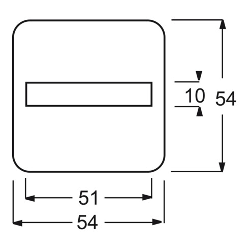 Busch-Jaeger Wippe aws Symbol Klingel m.Beschriftungsfeld 2506 N/KI-214