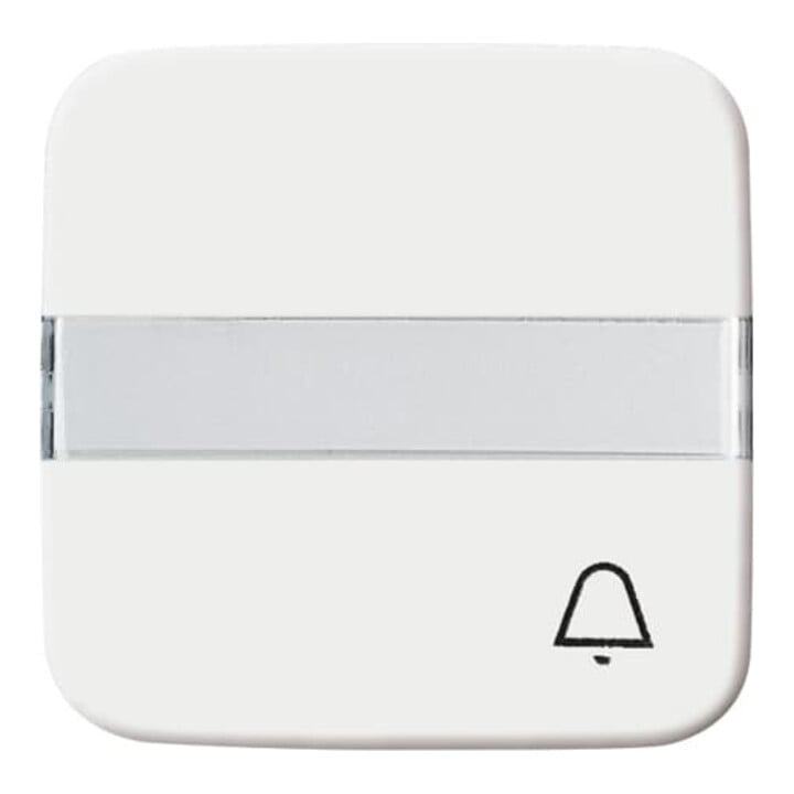 Busch-Jaeger Wippe aws Symbol Klingel m.Beschriftungsfeld 2506 N/KI-214