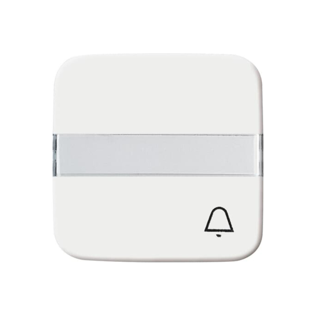 Busch-Jaeger Wippe aws Symbol Klingel m.Beschriftungsfeld 2506 N/KI-214