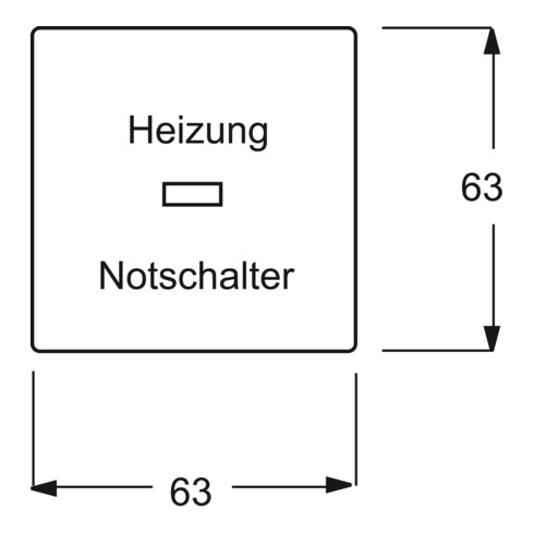 Busch-Jaeger Wippe dav/sws Heizung-Notschalter 1789 H-84