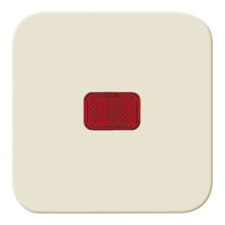 Busch-Jaeger Wippe ws m.roter Kalotte 2509-212