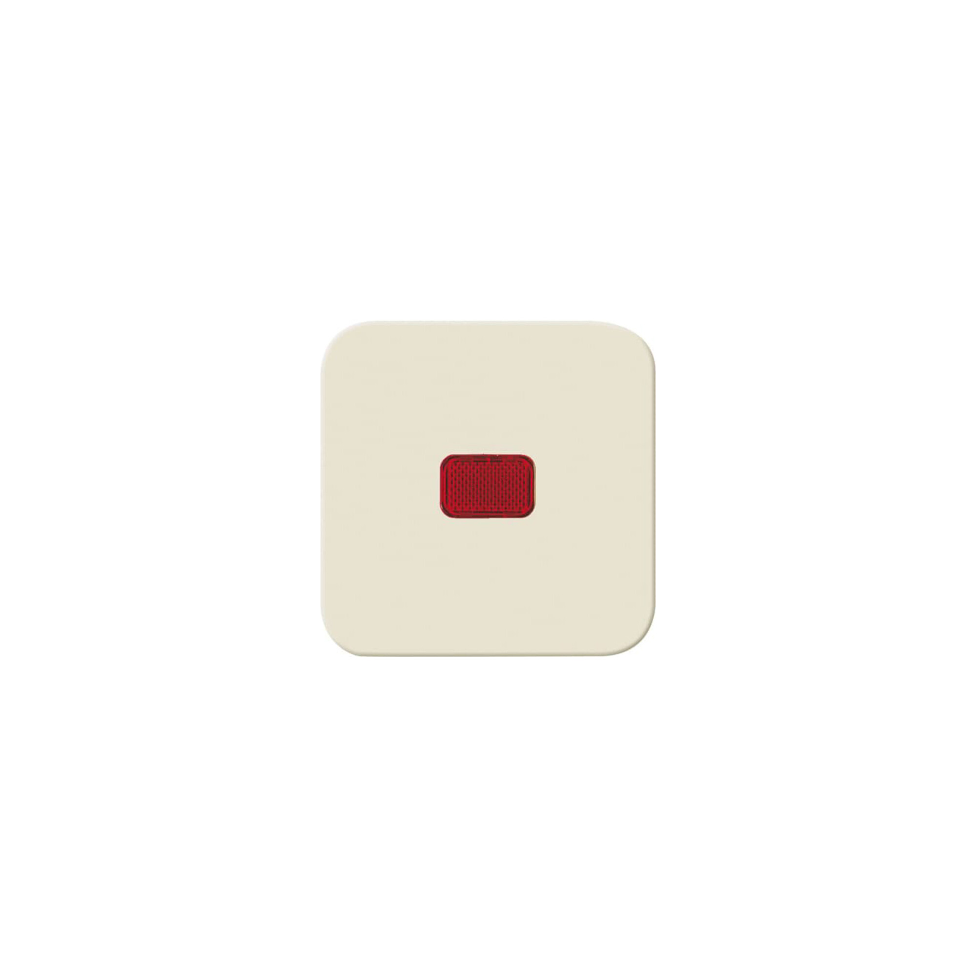 Busch-Jaeger Wippe ws m.roter Kalotte 2509-212