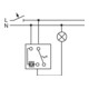 Busch-Jaeger Wippkontrollschalter 10A, m.Glimmlampe 2000/6 USK-5