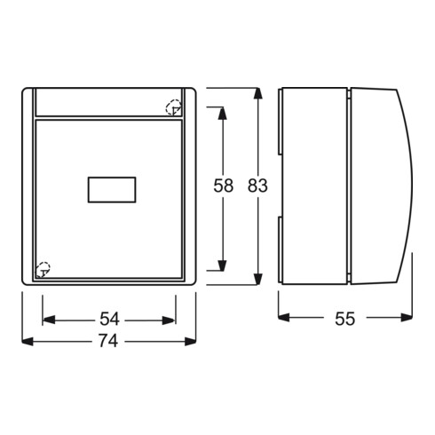 Busch-Jaeger Wipptaster,mit Beleuchtung 2621 WGL-54