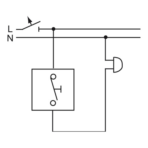 Busch-Jaeger Wipptaster,mit Beleuchtung 2621 WGL-54