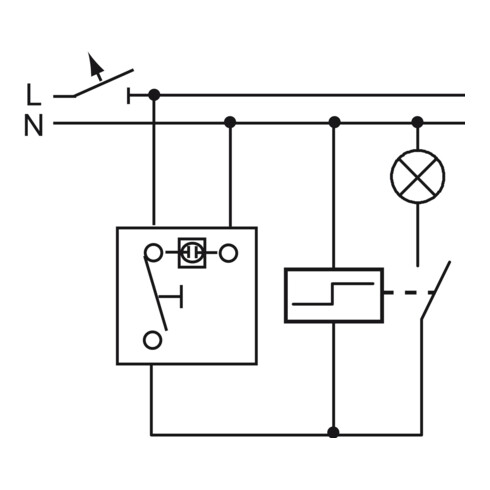 Busch-Jaeger Wipptaster,mit Beleuchtung 2621 WGL-54