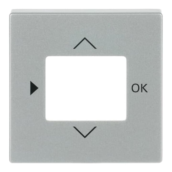 Busch-Jaeger Zentralscheibe alu/sil f.Timer-Bedienelem. 6435-83