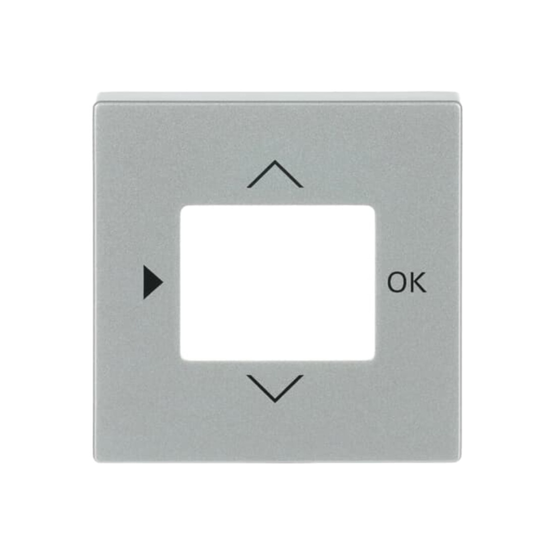 Busch-Jaeger Zentralscheibe alu/sil f.Timer-Bedienelem. 6435-83
