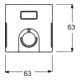 Busch-Jaeger Zentralscheibe anth f. Temp.-Regler 1794 TA-81-3