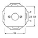 Busch-Jaeger Zentralscheibe aws 22,5mm Befehlsgeräte 2533-214-3