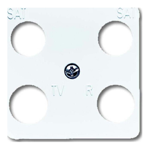 Busch-Jaeger Zentralscheibe aws Antenne, 4-fach 1743-04-214