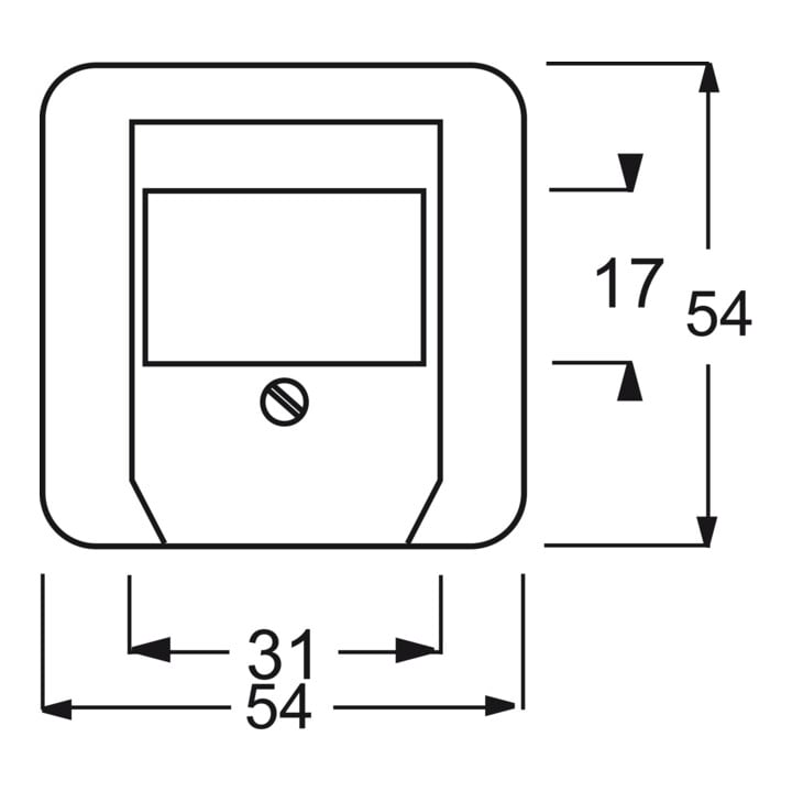 Busch-Jaeger Zentralscheibe aws f.TAE-Einsatz 2539-214