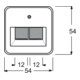 Busch-Jaeger Zentralscheibe aws f.UAE-Anschlussdo.2f 1803-02-214-3