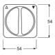 Busch-Jaeger Zentralscheibe aws Jalousie,m.Drehgriff 2542 DR-214-3