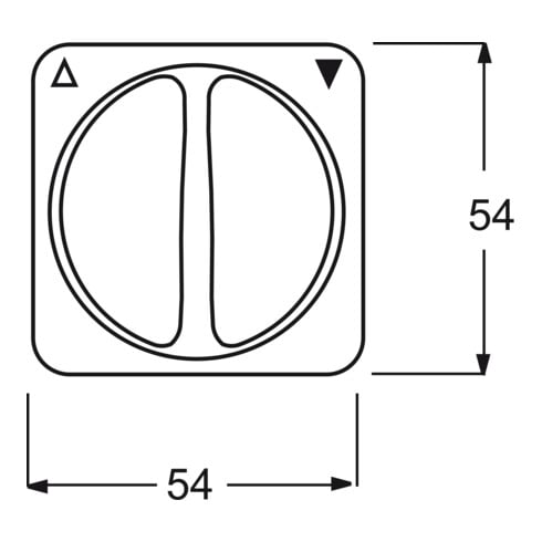 Busch-Jaeger Zentralscheibe aws Jalousie,m.Drehgriff 2542 DR-214