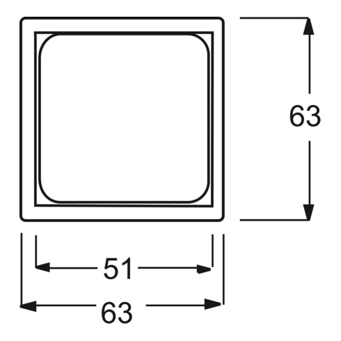 Busch-Jaeger Zentralscheibe dav 50x50,f.TAE-Einsatz 1746/10-84