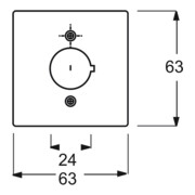 Busch-Jaeger Zentralscheibe dav/sws 22,5mm Befehlsgeräte 2533-84-4
