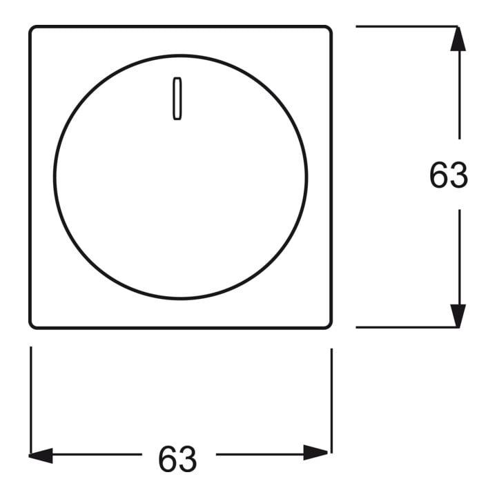 Busch-Jaeger Zentralscheibe eds für Drehdimmer 6540-866-102