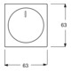 Busch-Jaeger Zentralscheibe meteor/gr für Drehdimmer 6540-803-102-3