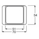 Busch-Jaeger Zentralscheibe pla 50x50,f.TAE-Einsatz 1746/10-20-3