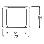 Busch-Jaeger Zentralscheibe pla 50x50,f.TAE-Einsatz 1746/10-20-3
